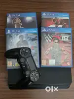 PS4 Slim with 4 games