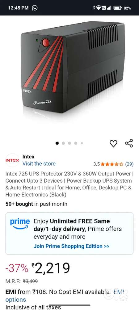 Intex UPS Protector 725