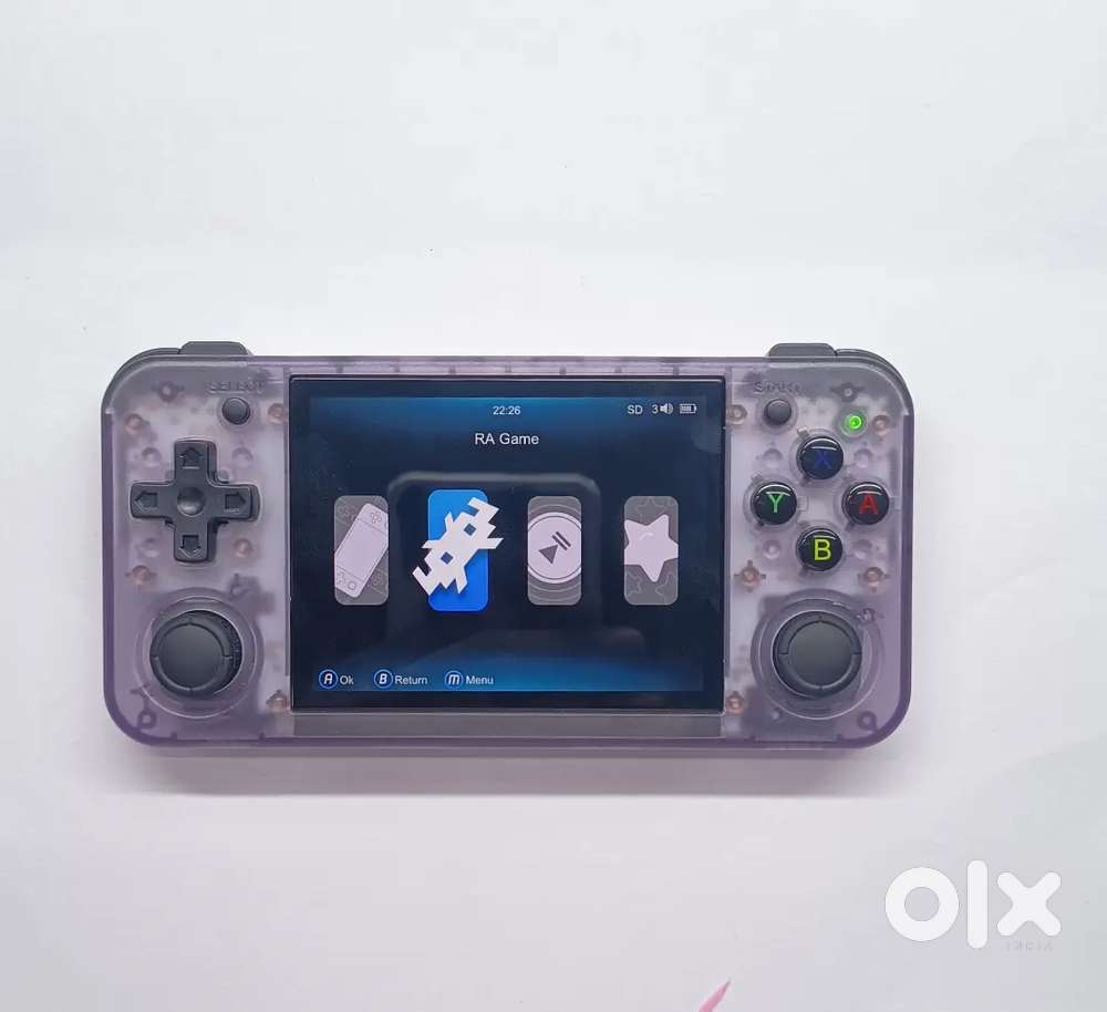 Game console (Anbernic RG35XX H, a retro handheld game console)