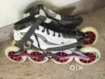 In-line skates mariani with red magic 110mm wheels (size uk-7