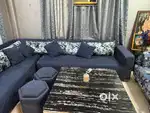 Stylish L-Shaped Sofa + Chairs + Table + Bar – All in One Deal