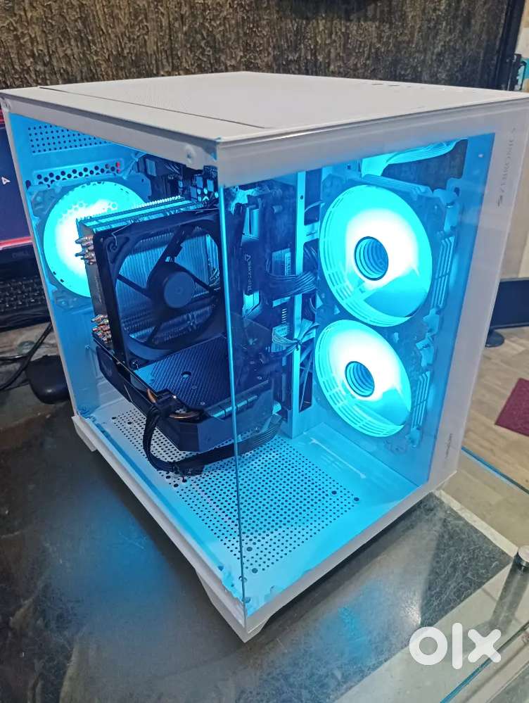 Amd Ryzen 5 gaming pc editing desktop computer cpu.