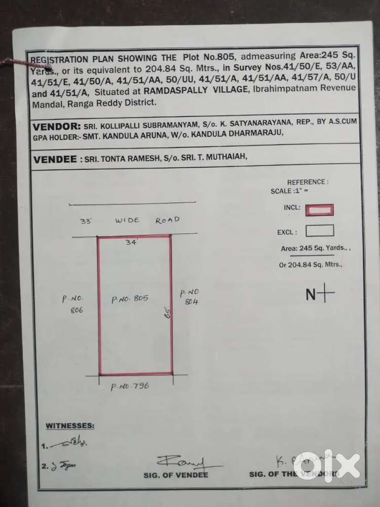 SRI MITHRA RAMDASPALLY DTCP LAY OUT