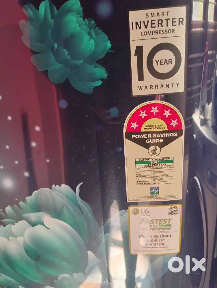 LG 190L Fridge with Vguard stabilizer