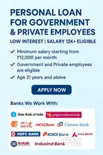 Personal Loan for Govt &PVT Employe-Low Interest  Salary 12k Eligible