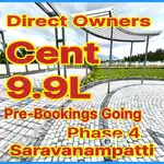 Mega Township Plots At Saravanampatti Athipalayam 9.9L
