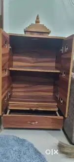 Wooden pooja room