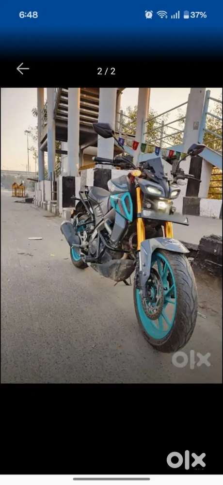 Dotless Yamaha MT15 v2 Cyan Blue Color
