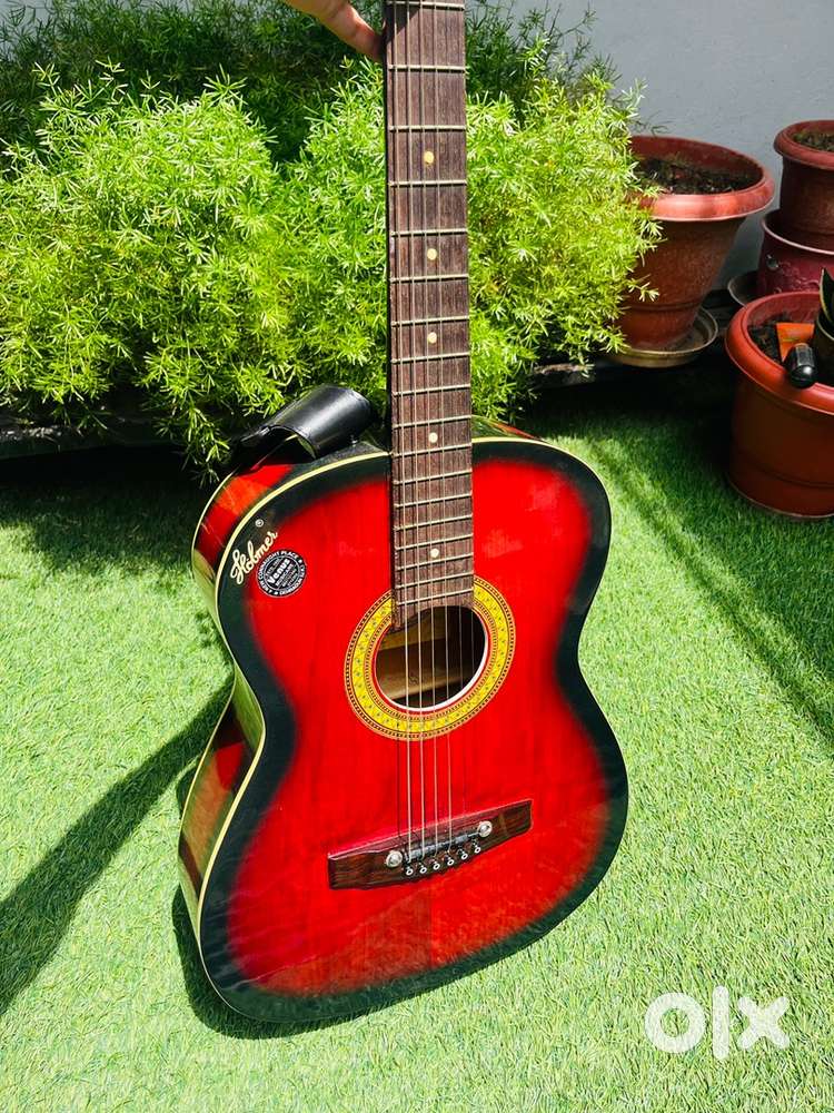Hobmer black and red guitar