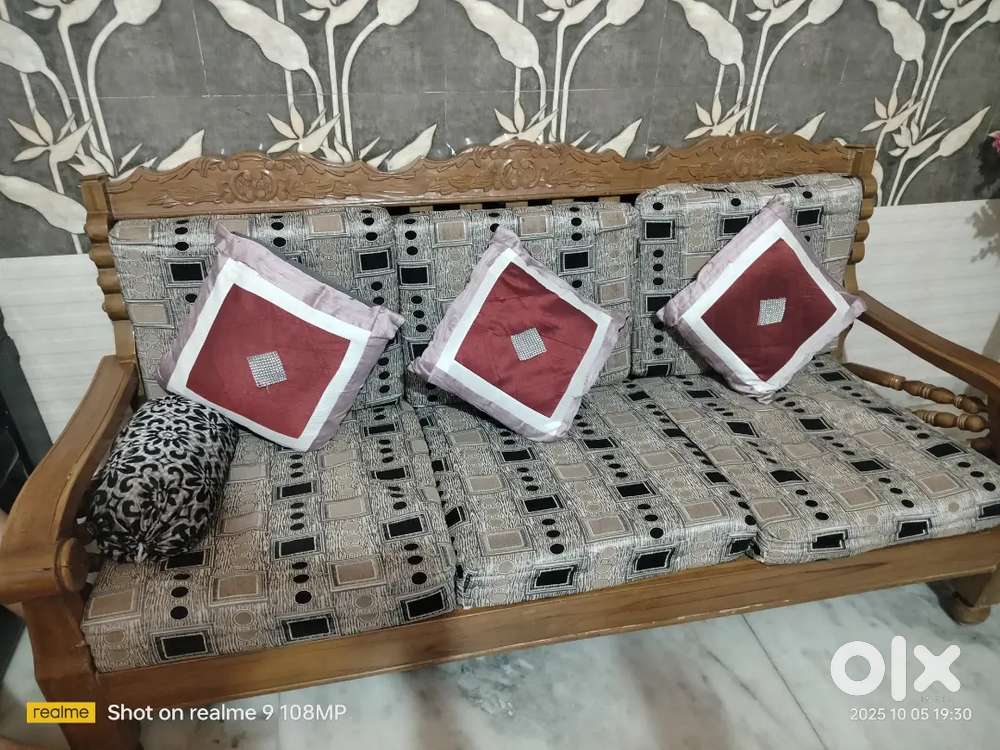 Sofa set wooden selling price 20000