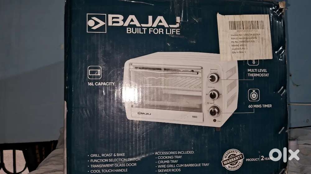 Microwave. Bajaj oven toaster drill. In worrenty