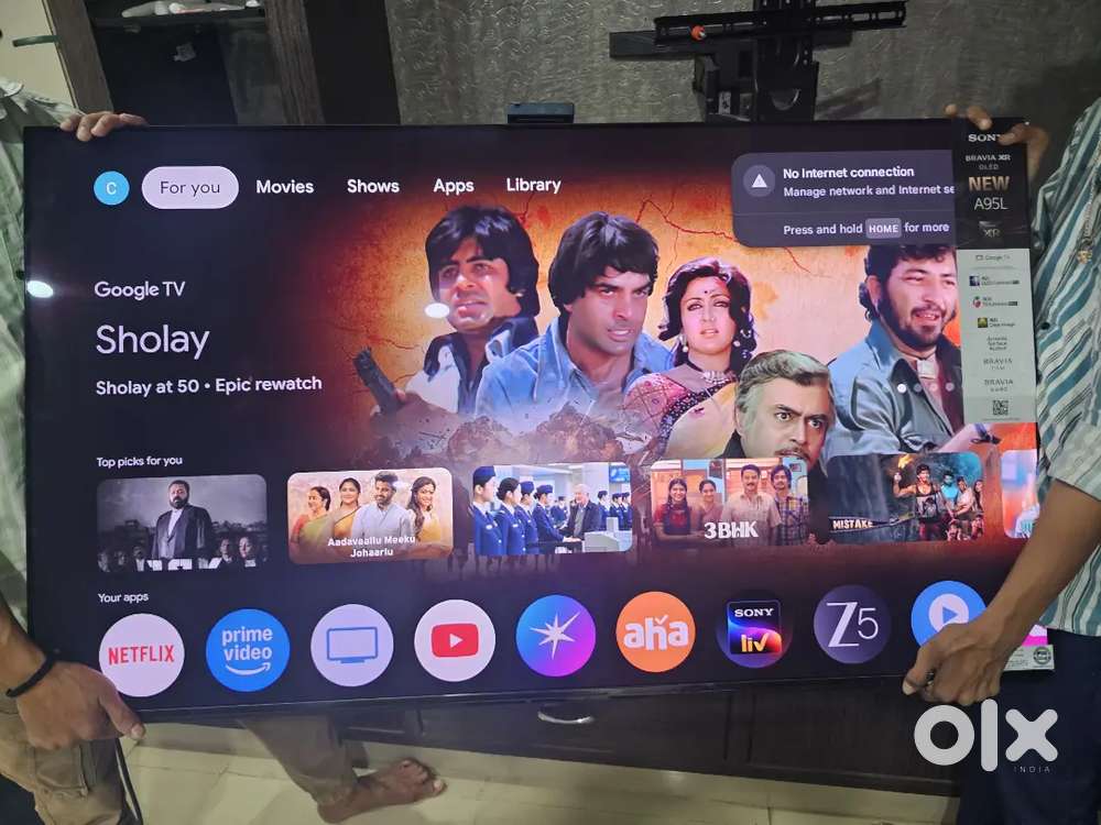 SONY BRAVIA XR OLED tv with camera lens