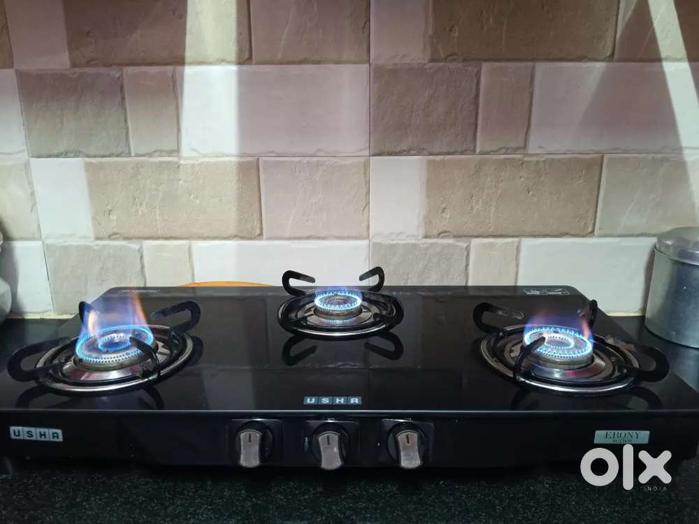USHA Ebony 3burner Gas stove for sale