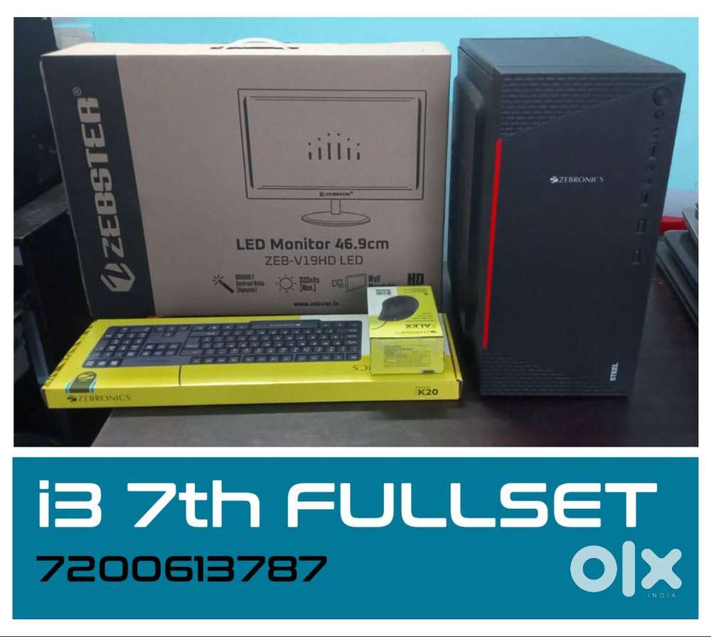 ASUS CPU  I3 7TH gen  19 INCH MONITOR  COMPUTER FULLSET -WARRANTY 1Y