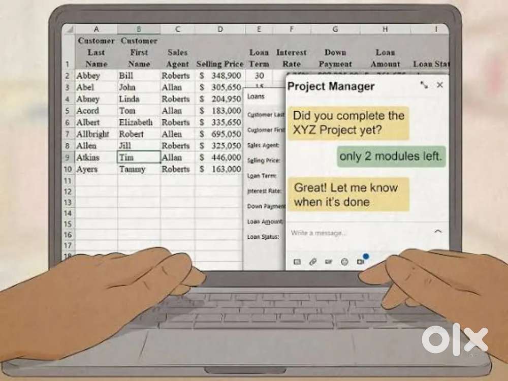Wfh semi govt project home base data entry