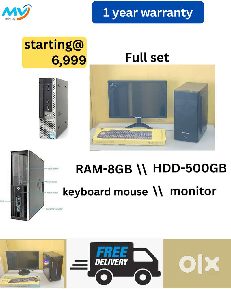 Desktop Laptop CPU Full Set i3-i5-i7 Available @ Low Price