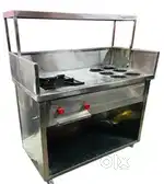 Food counter with one burner