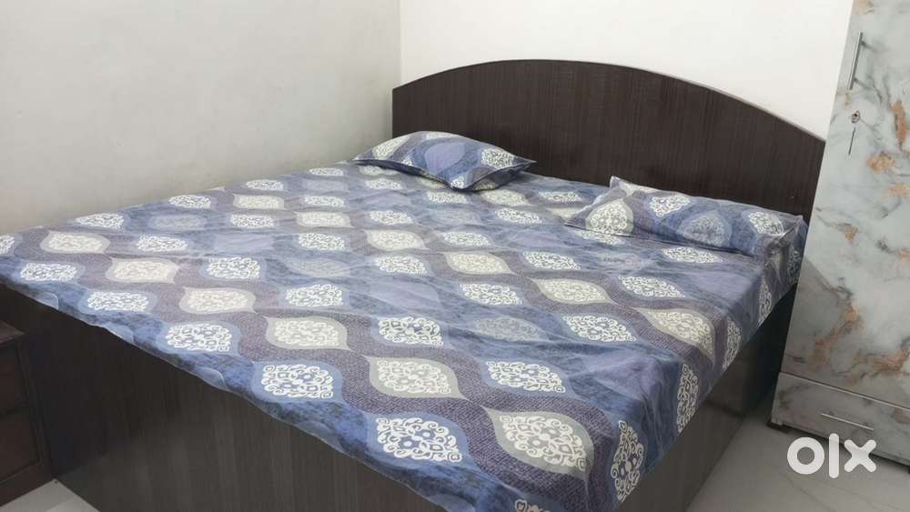 Double Bed, Single Bed, Computer Table & New Wooden Dining Chairs