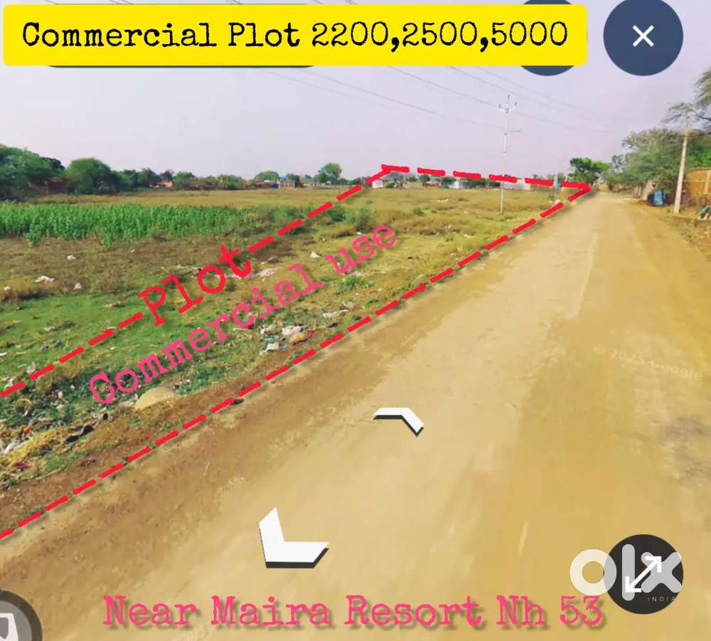 मायरा रिजॉर्ट और एनएच 53 के करीब कमर्शियल प्लॉट लेने का सुनहरा मौका।