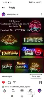 Customise sign board