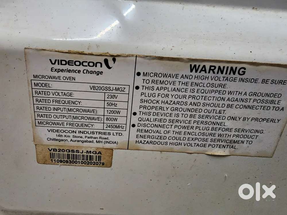 Videocon make solo mucrowave oven