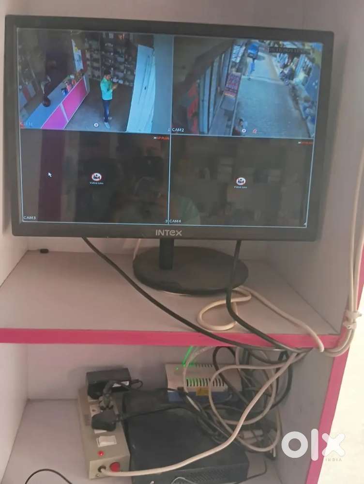 CP PLUS CC TV CAMERA 2 PCS WITH FULL SETUP