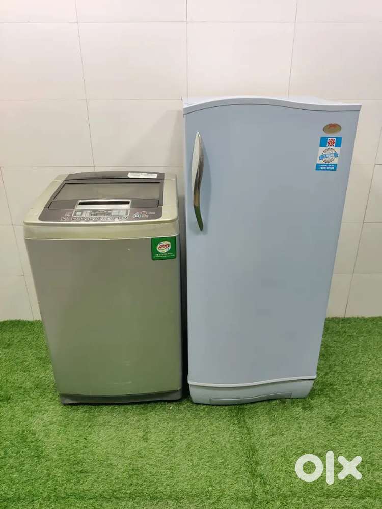 €¢€ Godrej pentacool sky blue with stand model and LG turbo drum %££