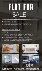 3bhk luxury furnished flat for sale
