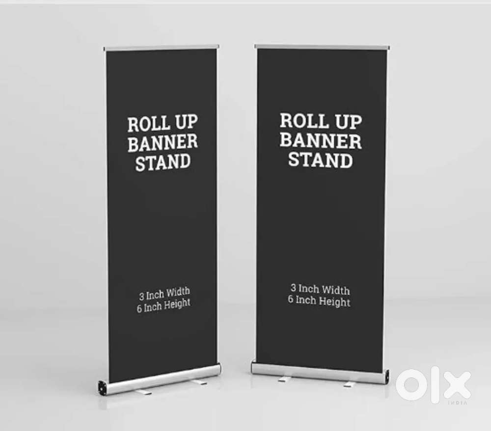 Roll up banner stand