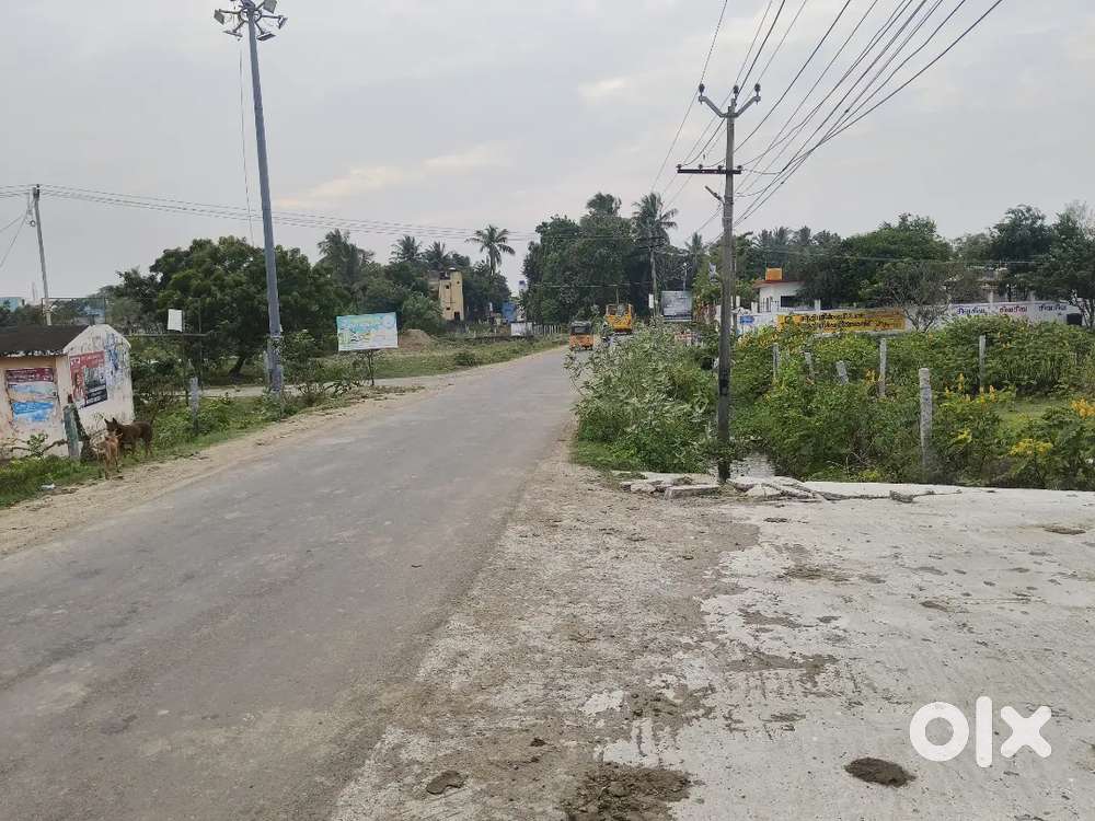1200sq.ft Onroad commercial plot sale in Ponmar to Navalur road