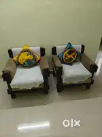 Solid Teak Wood Sofa Set for sale
