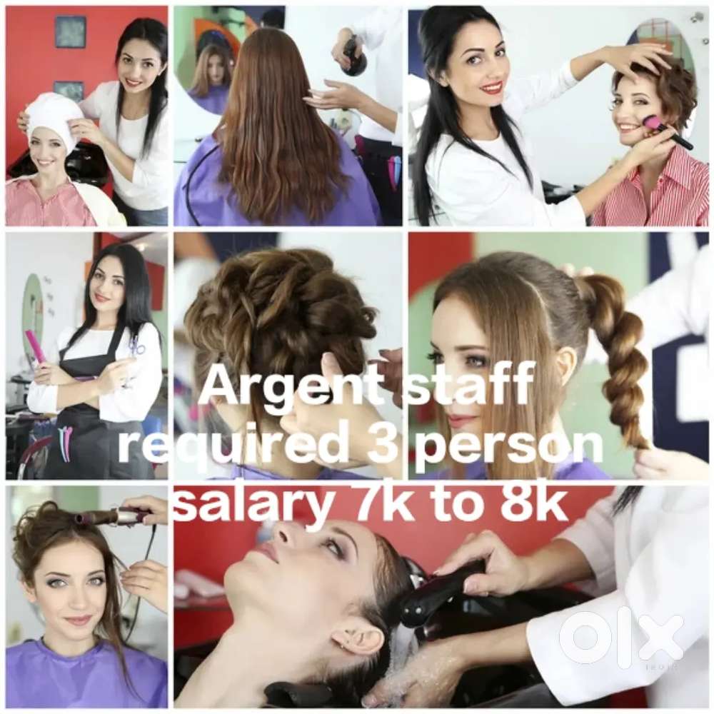 Beauty parlour me staff required