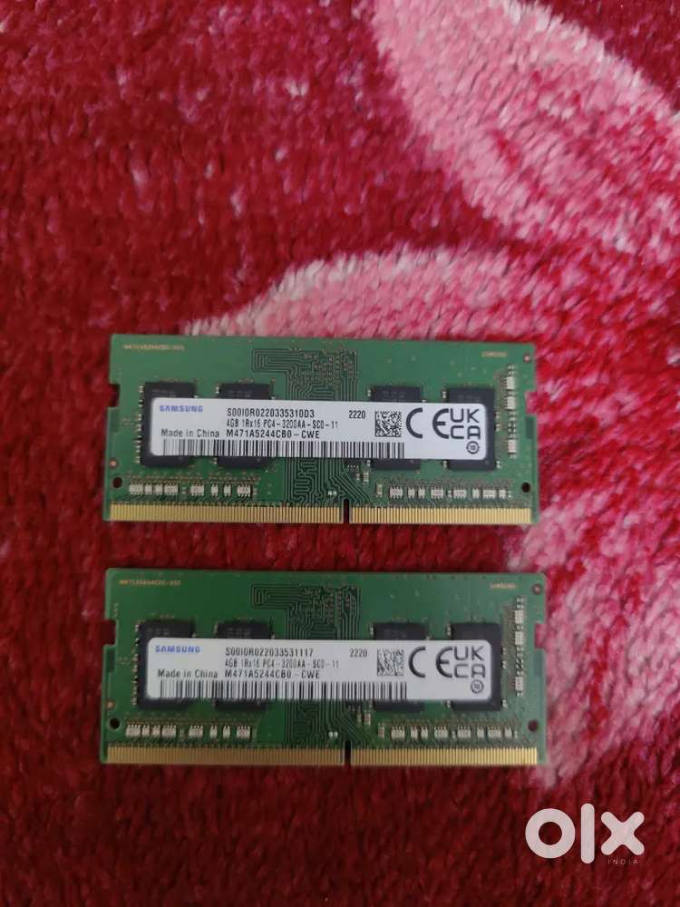 4gb x 2 DDR4 RAMS