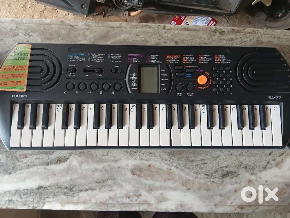 Keyboard small size casio with adapter