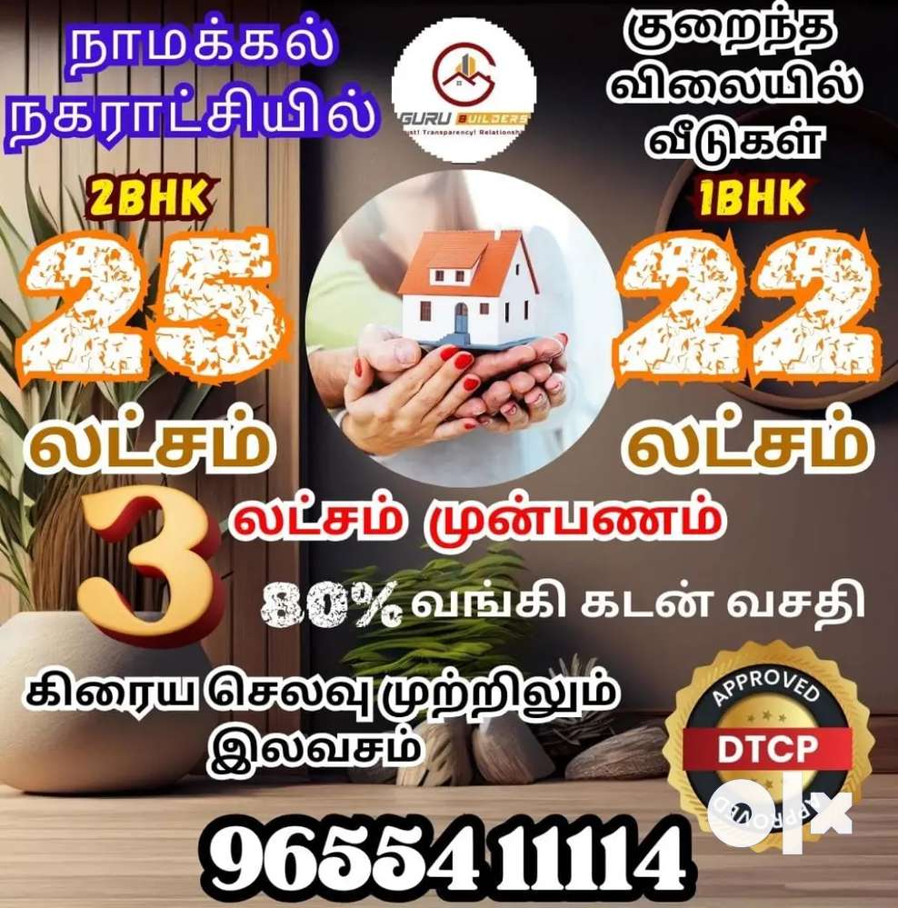 Namakkal bustand back side plot and low price house