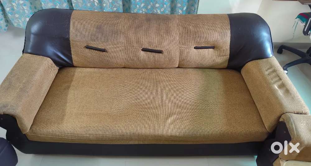 Leatherette sofa set available