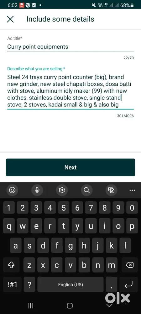 Complete curry point equipments