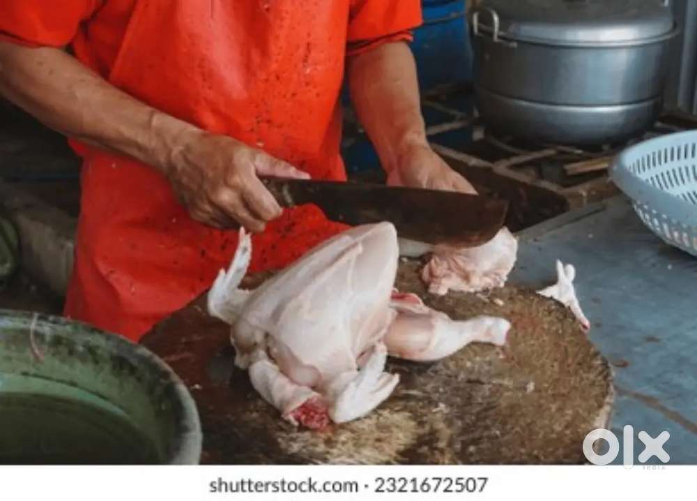 Chicken mutton fish cutting man needed