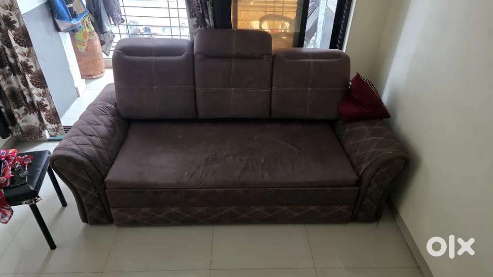 Spacious sofa cum bed in good condition