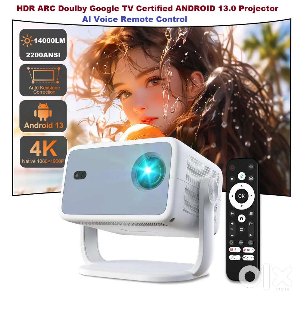 Netflix License GTV certified auto focus HDR Doulby Sound  projector