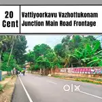 Road Side vattiyoorkavu Vazhottukonam 20 Cent Main Road commercial