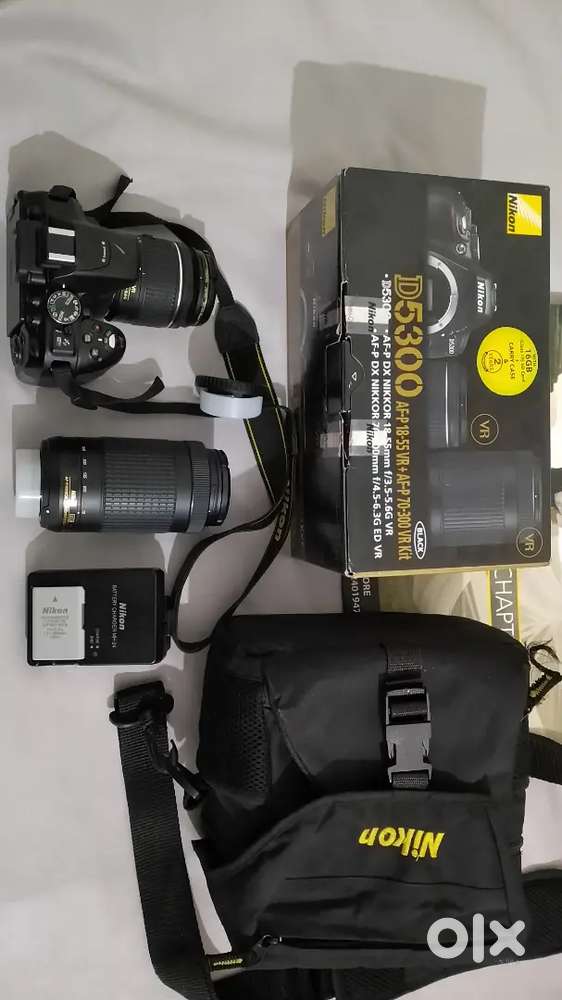 Nikon D5300 with 18-55mm and 70-300mm lens
