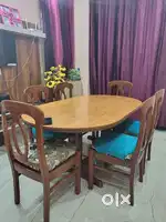 6 seater Sagwaan wooden Dining Table