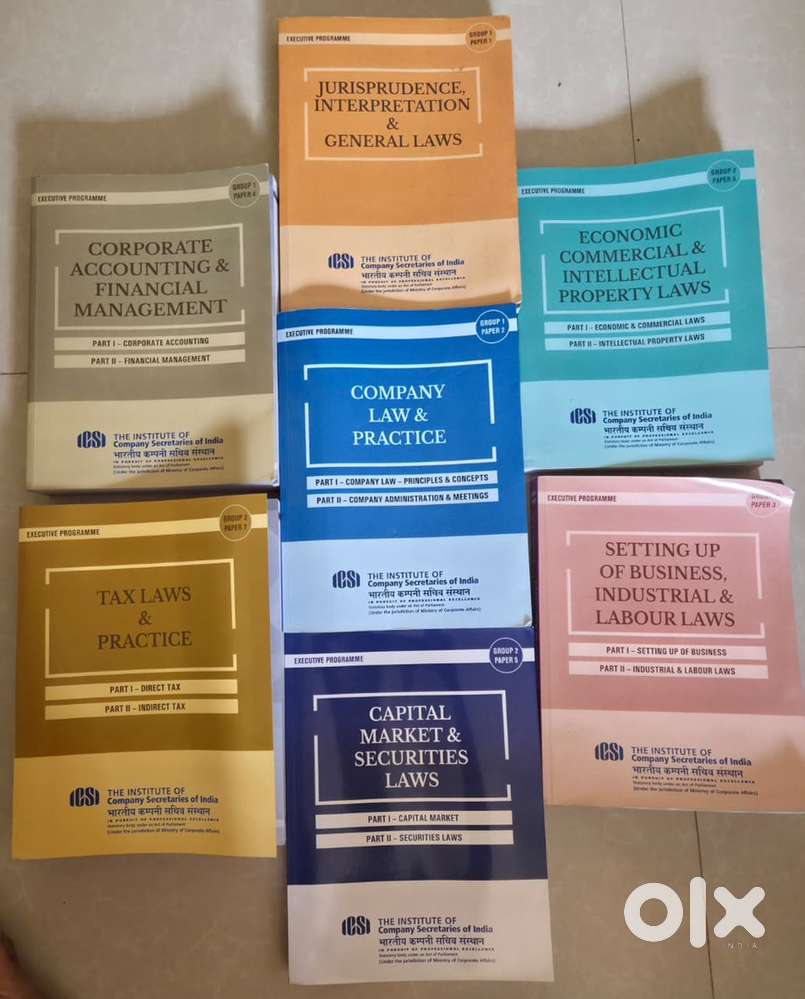 Company Secretary Executive, Executive Entrance and CA foundation book