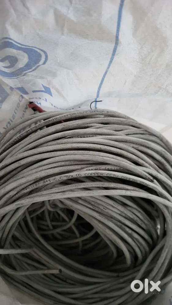 Copper 4+1 core CCTV camera wire.
