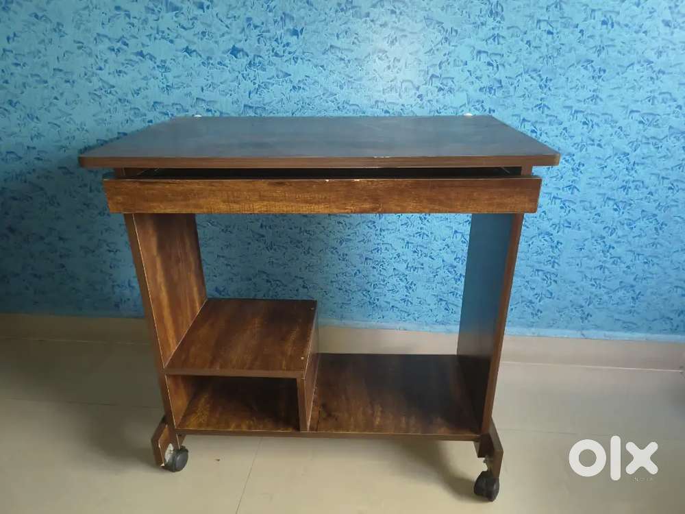 Computer and Study Table - Custom made. Heavy and in new condition