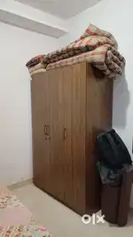 3 door - 6 feet wooden wardrobe