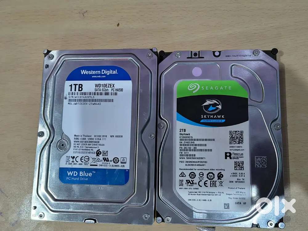 I want to sell my harddrive's wd blue 1tb and Seagate skyhawk 2Tb