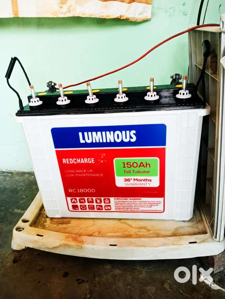 18 month old luminous Btra 150 ah 8 ghante backup
