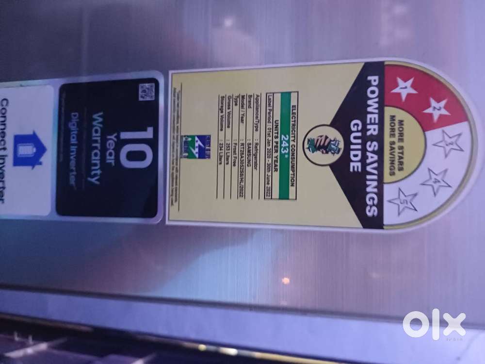 Samsung refrigerator 253 ltrs frost free